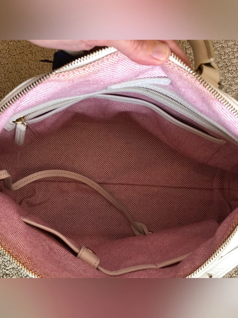 Dooney & Bourke White Satchel Leather Purse